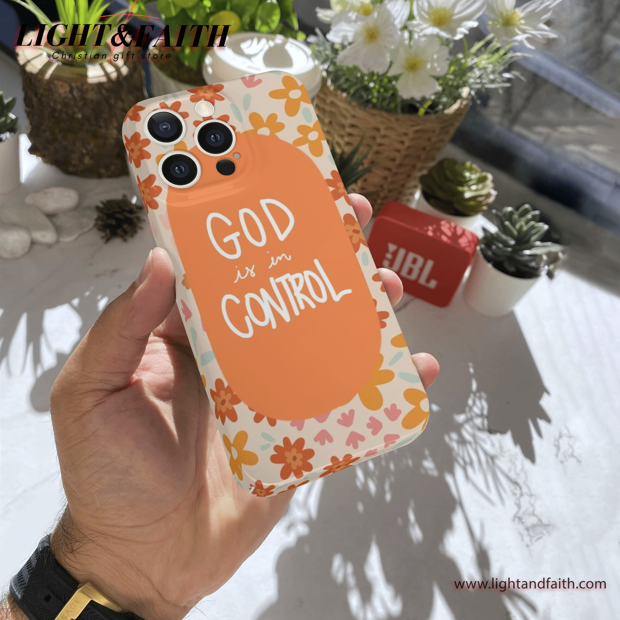 God is In Control Phone Case, Christian Phone Case, Bible Verse Phone Case, Religious Gift, PCLAF04